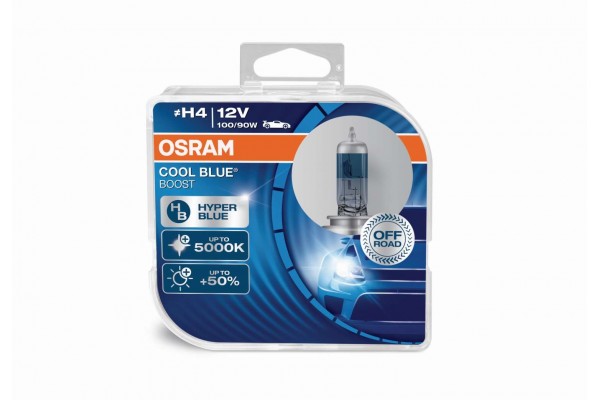 Osram H4 Cool Blue Boost 100/90W 12V 5000K +50%  62193CBB-HCB