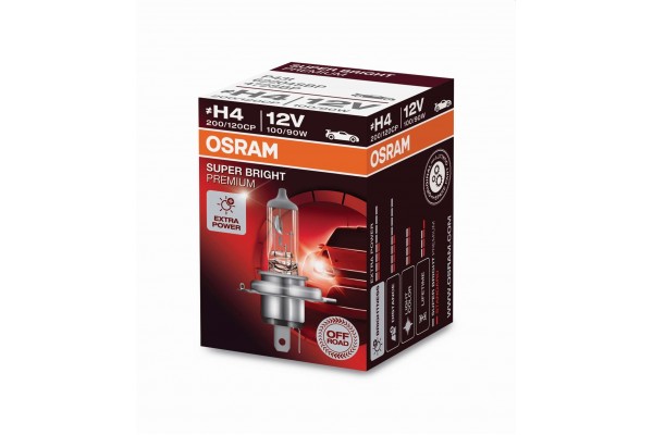 Osram H4 12V 100/90W - Super Bright Premium OFF ROAD 62204SBP
