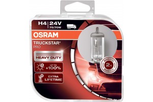 Osram H4 24V 75/70W P43t Truckstar PRO +100% 64196TSP-HCB