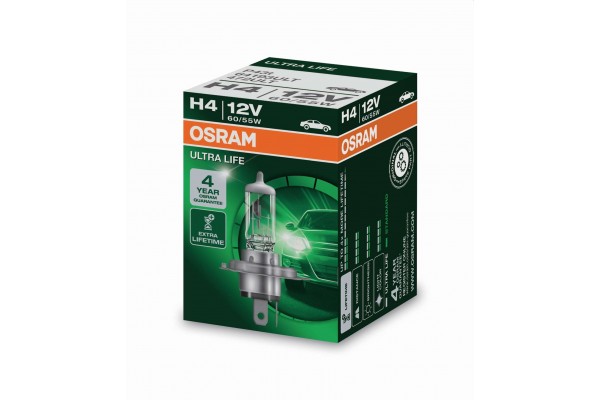Osram H4 12V 60/55W P43t Ultra Life  64193ULT