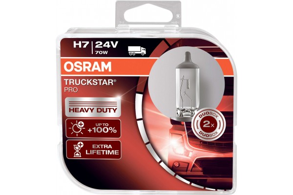 Osram H7 Truckstar Pro Σετ 24V 70W 64215TSP-HCB 2τμχ