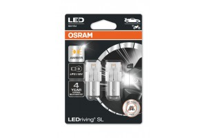 Osram P21/5W BAY15D 1157 Ledriving SL Θερμό 12V 2τμχ 7528DYP-02B