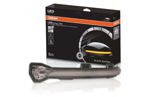 Osram Φλας Καθρέπτη Dynamic για Audi A3 8V / S3 8V / RS3 8VA - Black Edition - LEDDMI 8V0 BK 2Τεμ.