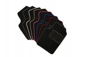 WEVORA Πατάκια Μοκέτα Universal Μαύρo Ρέλι - 4 ΤΕΜ