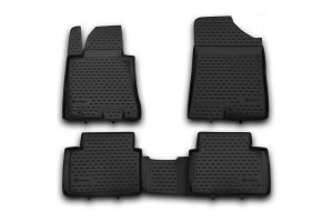 HYUNDAI I30 3D / 5D 03/2012+ ΠΑΤΑΚΙΑ ΜΑΡΚΕ ΛΑΣΤΙΧΟ ΣΚΑΦΑΚΙΑ (ΜΑΥΡΟ) - 4 ΤΕΜ.