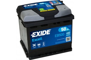 Exide EB500 Μπαταρία Αυτοκινήτου EXCELL 12V 50Ah/450A Δεξιά