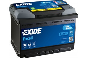 Exide EB740 Μπαταρία Αυτοκινήτου EXCELL 12V 74Ah/680A
