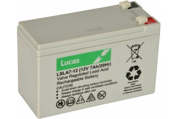 Lucas Μπαταρία UPS AGM/VRLA 12V 7.0Ah - LSLA7-12