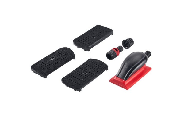 Shinemate Set Ρυθμιζόμενης Ράσπας Με Velcro 70x125mm Κόκκινη