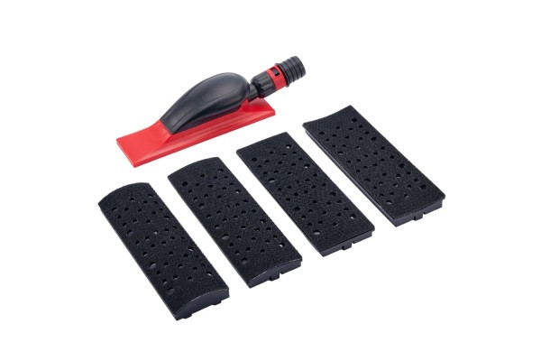 Shinemate Set Ρυθμιζόμενης Ράσπας Με Velcro 70x200mm Κόκκινη
