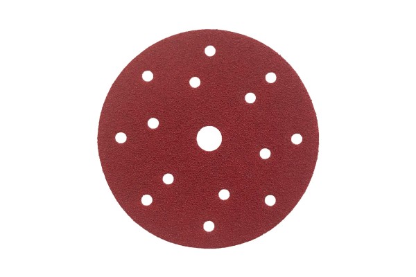 2075 Κόκκινος Κεραμικός Λειαντικός Δίσκος 150mm 14+1 P60