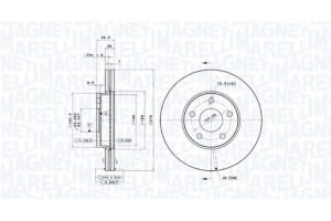 Magneti Marelli Δισκόπλακα - 360406005401