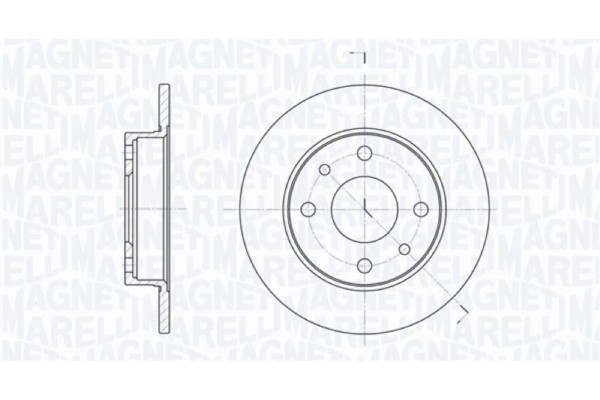 Magneti Marelli Δισκόπλακα - 361302040169