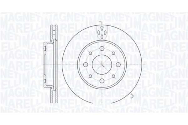 Magneti Marelli Δισκόπλακα - 361302040186 Magneti Marelli Δισκόπλακα - 361302040186