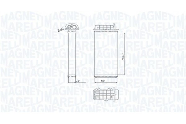 Magneti Marelli Εναλλάκτης θερμότητας, Θέρμανση Εσωτερικού Χώρου - 350218400000