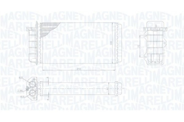 Magneti Marelli Εναλλάκτης θερμότητας, Θέρμανση Εσωτερικού Χώρου - 350218441000