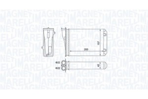 Magneti Marelli Εναλλάκτης θερμότητας, Θέρμανση Εσωτερικού Χώρου - 350218463000