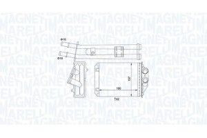 Magneti Marelli Εναλλάκτης θερμότητας, Θέρμανση Εσωτερικού Χώρου - 350218491000
