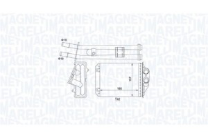 Magneti Marelli Εναλλάκτης θερμότητας, Θέρμανση Εσωτερικού Χώρου - 350218491000