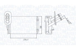 Magneti Marelli Εναλλάκτης θερμότητας, Θέρμανση Εσωτερικού Χώρου - 350218492000