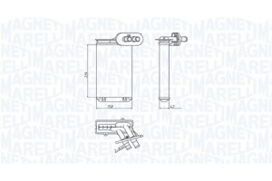 Magneti Marelli Εναλλάκτης θερμότητας, Θέρμανση Εσωτερικού Χώρου - 350218494000