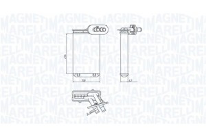 Magneti Marelli Εναλλάκτης θερμότητας, Θέρμανση Εσωτερικού Χώρου - 350218494000