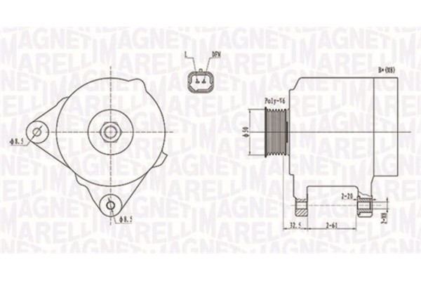 Magneti Marelli Γεννήτρια - 063731824010