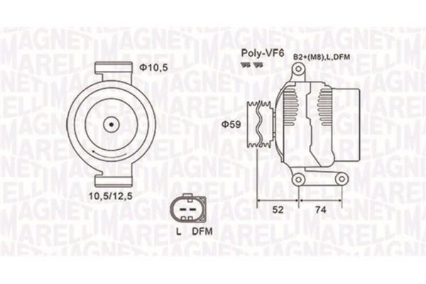 Magneti Marelli Γεννήτρια - 063731928010