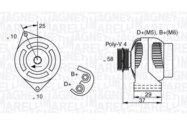 Magneti Marelli Γεννήτρια - 063341658010