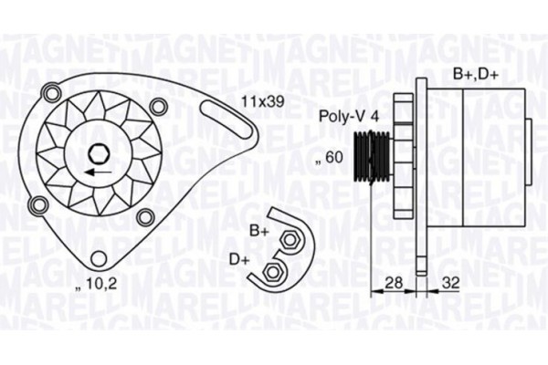 Magneti Marelli Γεννήτρια - 063321760010