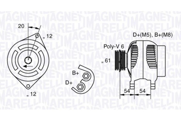 Magneti Marelli Γεννήτρια - 063321833010