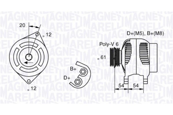 Magneti Marelli Γεννήτρια - 063321833010