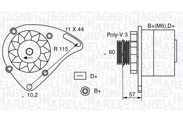 Magneti Marelli Γεννήτρια - 063321173010