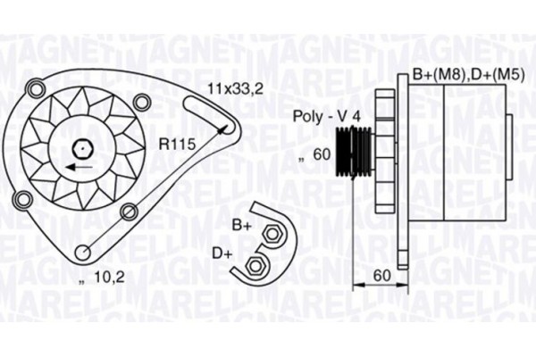 Magneti Marelli Γεννήτρια - 063321600010