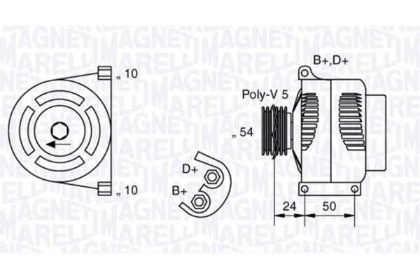 Magneti Marelli Γεννήτρια - 063377027010