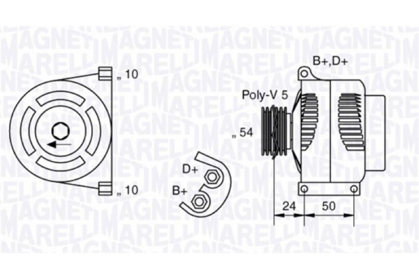 Magneti Marelli Γεννήτρια - 063377027010