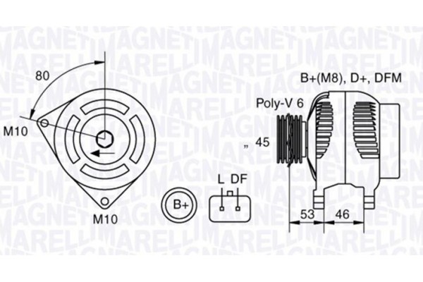 Magneti Marelli Γεννήτρια - 063377300010