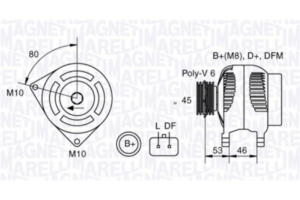 Magneti Marelli Γεννήτρια - 063377300010