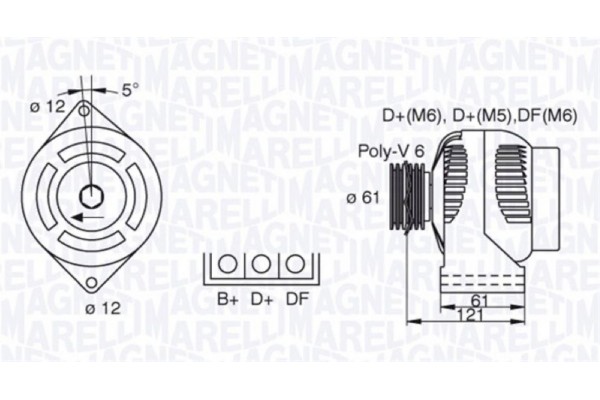 Magneti Marelli Γεννήτρια - 063377491010