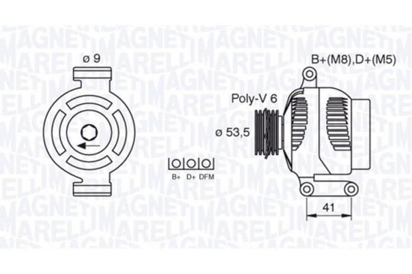 Magneti Marelli Γεννήτρια - 063377495010