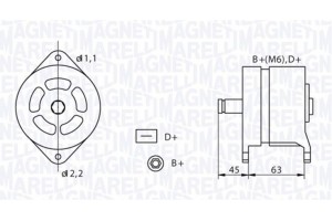 Magneti Marelli Γεννήτρια - 063320070010