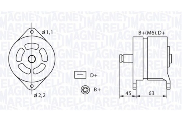 Magneti Marelli Γεννήτρια - 063320070010