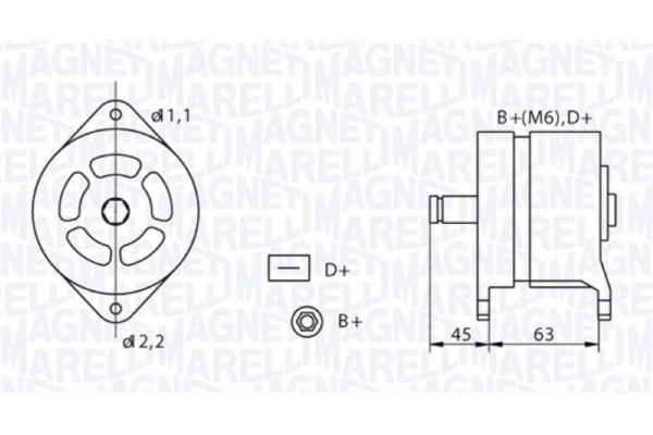 Magneti Marelli Γεννήτρια - 063320070010
