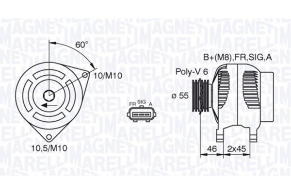 Magneti Marelli Γεννήτρια - 063380002010