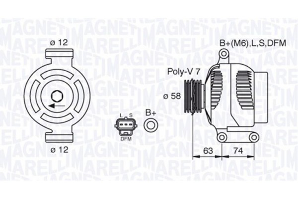 Magneti Marelli Γεννήτρια - 063388502010