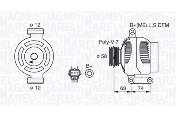 Magneti Marelli Γεννήτρια - 063388502010