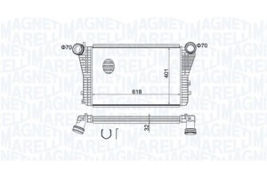 Magneti Marelli Ψυγείο Αέρα Υπερπλήρωσης - 351319204030