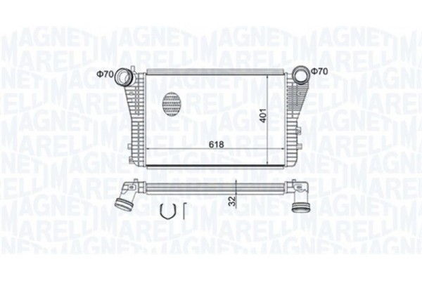 Magneti Marelli Ψυγείο Αέρα Υπερπλήρωσης - 351319204030 Magneti Marelli Ψυγείο Αέρα Υπερπλήρωσης - 351319204030