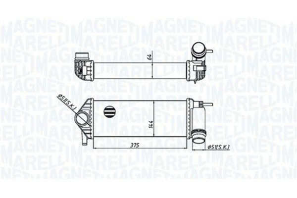 Magneti Marelli Ψυγείο Αέρα Υπερπλήρωσης - 351319205510