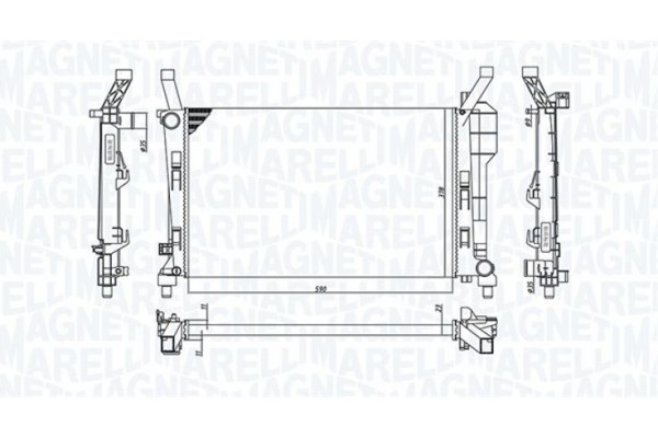 Magneti Marelli Ψυγείο, Ψύξη Κινητήρα - 350213126200